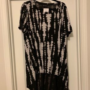 Tie dye high low top